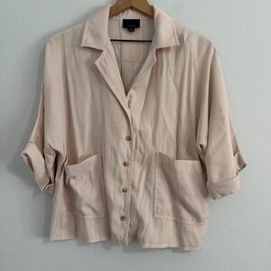 Lumiere - Tan Elbow Length Blazer Women's Size Medium